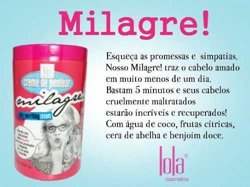 Milagre - Máscara de hidratação 3 em 1 - 1kg